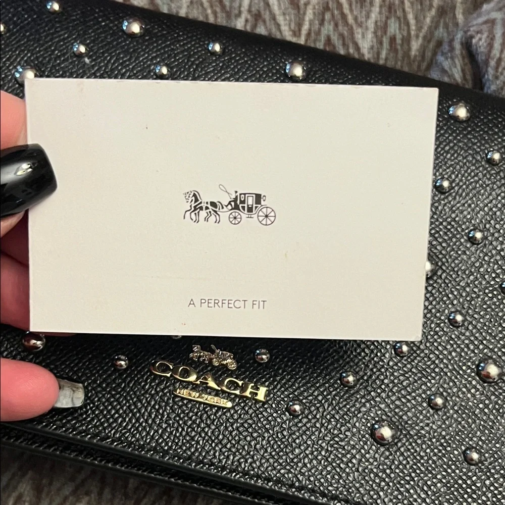 Coach Black Studded Crossbody Bag